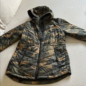 The North Face women  Camouflage Puffer Jacket